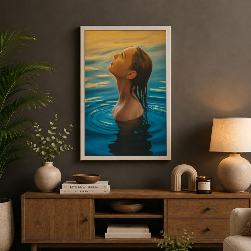 Immersion Coastal - Wrapped Canvas, 24x16 - 61.0 x 40.6 cm, Sage Border