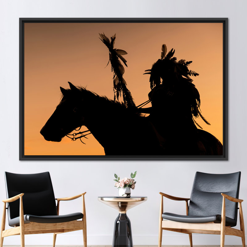 Print on Canvas, 50 cm H x 70 cm W, Black Floater Framed