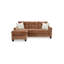 Canapé-lit modulaire Emilia, 88 po, 2 coussins, polyester brun argile-111119589