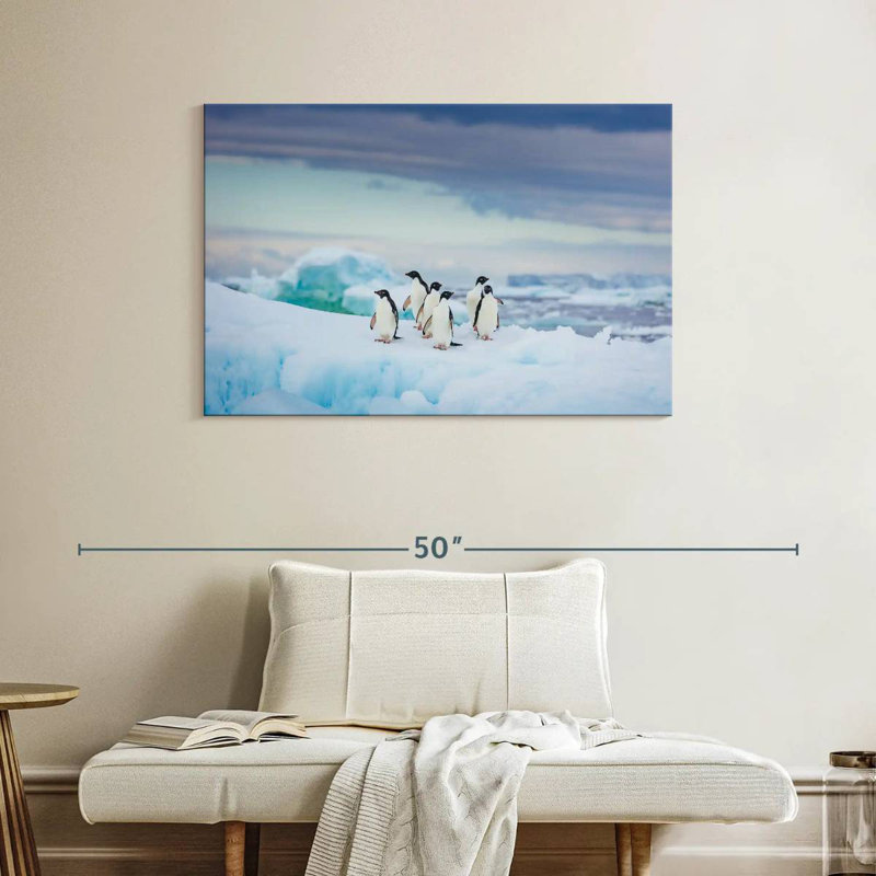 Brampt Adelie Penguins, 26" H x 39" W