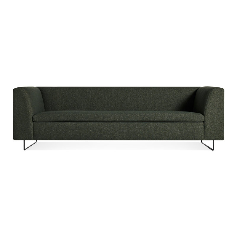 Canapé en cuir Bonnie, Vos Evergreen, H 29 po x l 96 po x P 33 po
