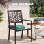 Coussin de siège d'extérieur imperméable pour mobilier de patio, 20 x 20, ensemble de 2-341563959-341563912-361481774