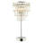 Modern Chrome Table Lamp with Clear Acrylic Decor Three Tier Waterfall Design by