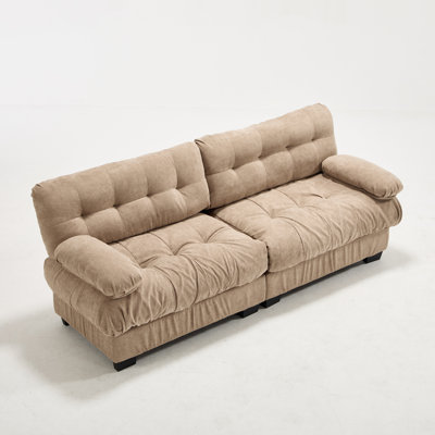 Spacious Deep Seat Sectionals, Wood Frame Modern Cloud Sofa For Home