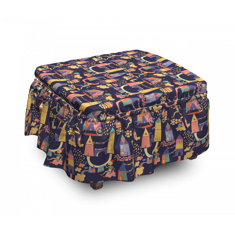 Housse pour de repose-pieds cirque doodles