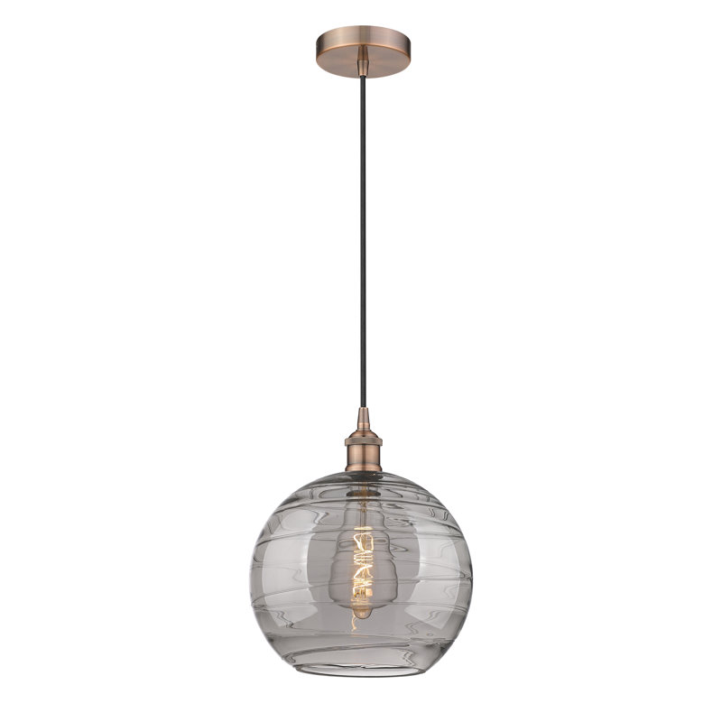 Edison Antique Copper 10" Mini Globe Pendant Light
