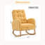 Chaise berçante avec repose-pieds à haut dossier-556794758