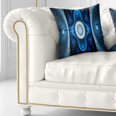 Cabalistic Fractal Design - Coussin imprimé abstrait