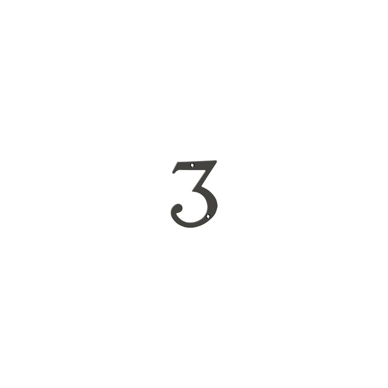 House Number, Oil-Rubber Bronze, 2
