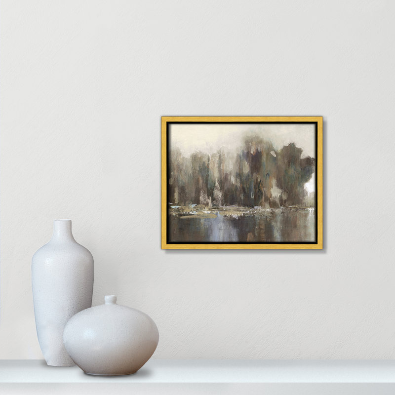 «Daily Reflections II - Landscape Version Print» par Carol Robinson, H 9,5 po x l 11,5 po, Doré