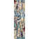 Tapis abstrait beige / bleu Dreya