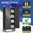 Durable Steel Garage Storage Cabinet with Wheels, Tool Cabinet Rolling with Adjustable Shelves-1986239079-1986239078