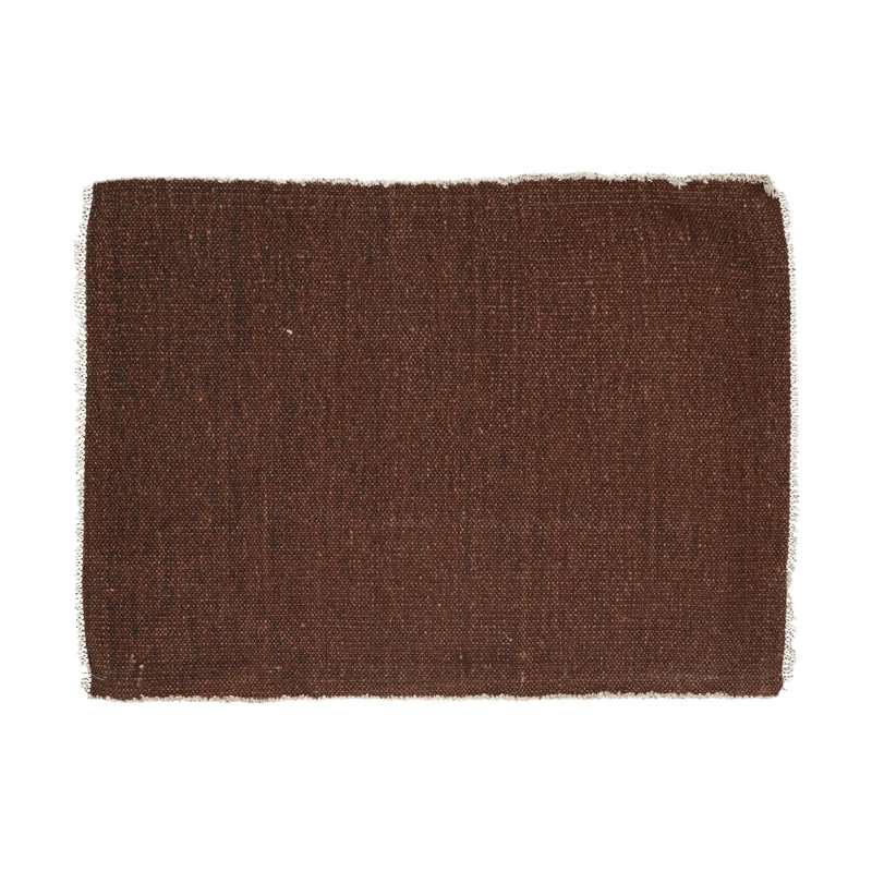 Napperon en coton Frivole, Brun