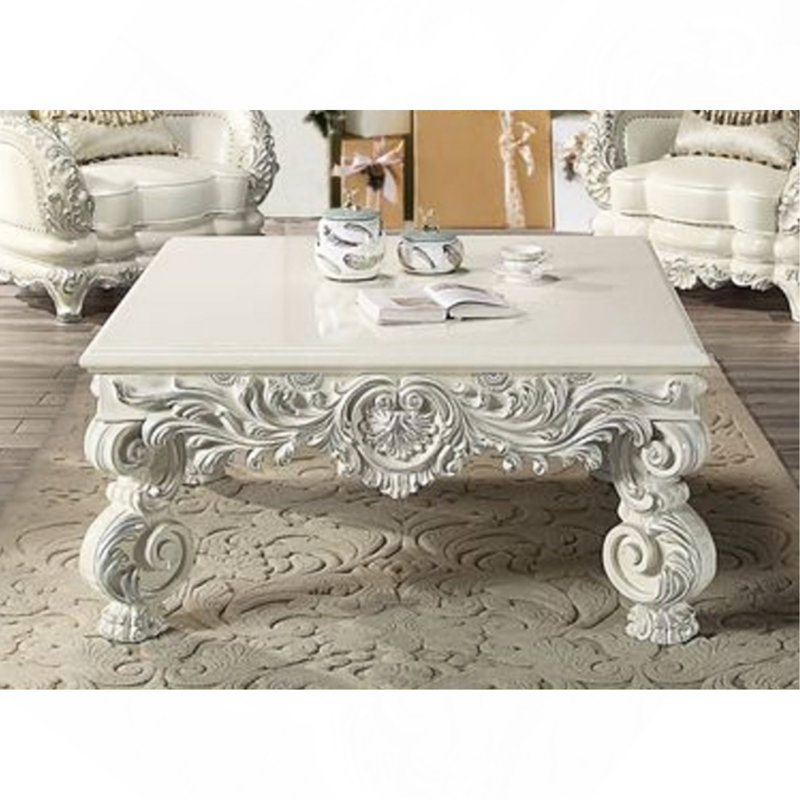 Adara Antique White Finish Coffee Table
