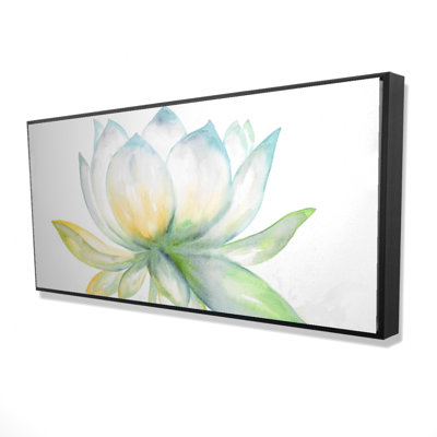 Lotus Flower Print On Canvas