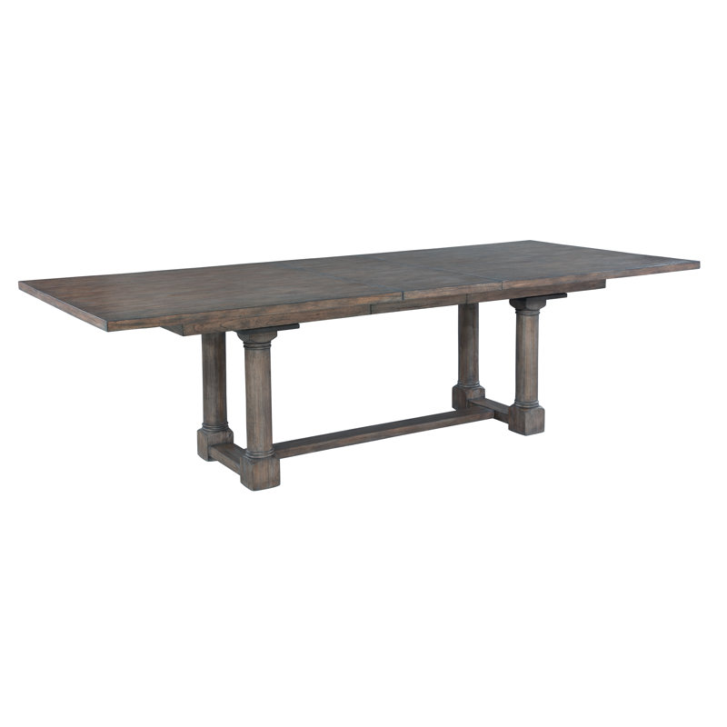 Table de salle à manger à tréteaux extensible Hekman Furniture Lincoln Park en bois gris