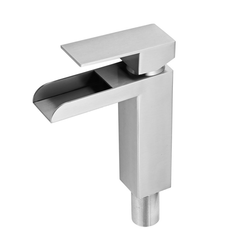 Waterfall Flow Stainless Steel Faucet For Modern Bathrooms
