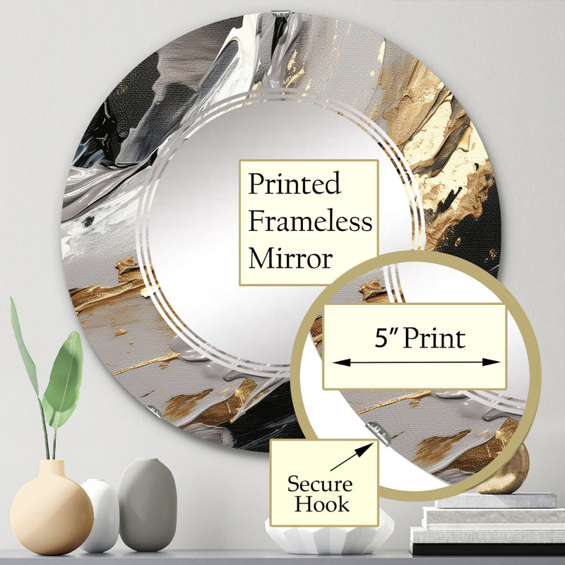 Miroir mural Zeya, 24 po x 24 po