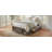 Loria Size Platform Bed Frame With 4 Storage Drawers And Footboard Storage Cubby, No Headboard, Modern Space-Saving Design-Antique Gray-1990817152