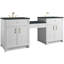 Bellshire 84" W Dual Vanity Set with 24" Make-Up Counter-942721026-942721030-942721085