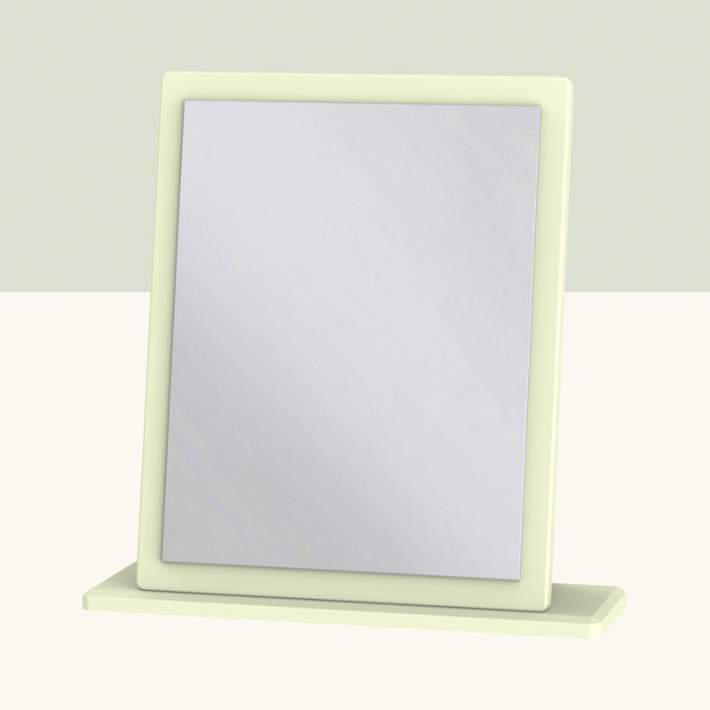 Fully Assembled Grety Dresser Mirror, Cream