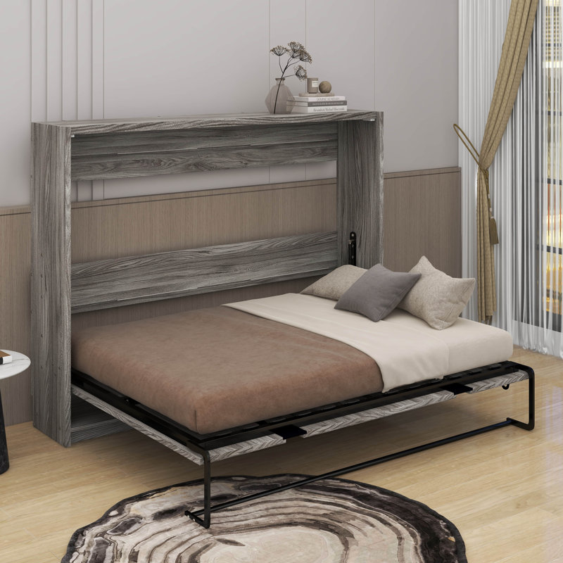 Lit escamotable double, peut être plié dans une armoire
