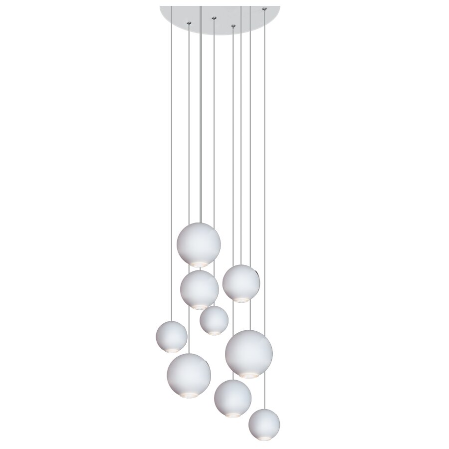 LED-Cluster-Pendelleuchte 9-flammig Declan