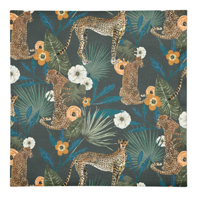 Serviette en coton 10 po Tropical Cheetah