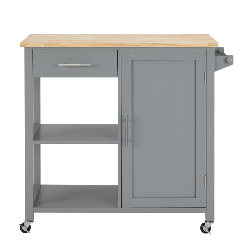Penka Kitchen Cart, Gray