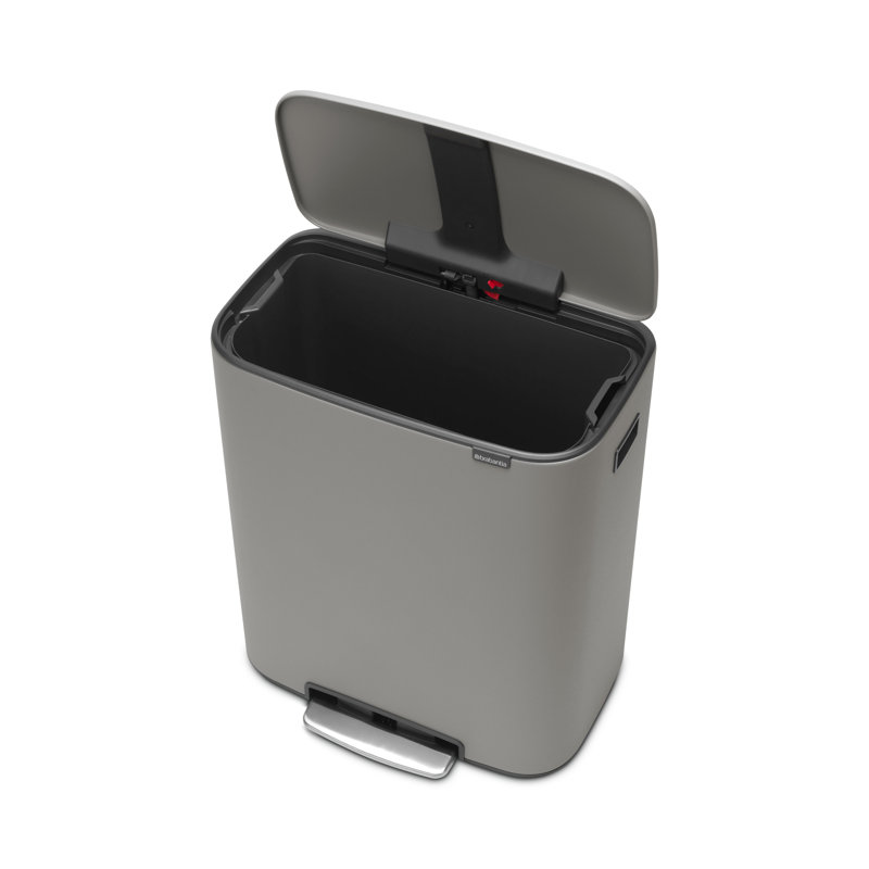 Brabantia Bo 60 Litre Pedal Bin, Concrete Grey