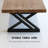 Banquet-style solid wood rectangular dining table-583723915