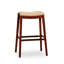 Tabouret de 30 po en cerisier, siège en cuir os - et tabouret d'apparence élégante avec une qualité durable-1606292973-1606292974