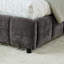 Lit plateforme très grand avec chenille et tiroir efficace - rangement rembourré gris foncé-322354061