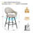 26" Faux Leather Counter Height Swivel Bar Stools-909672303-923409092