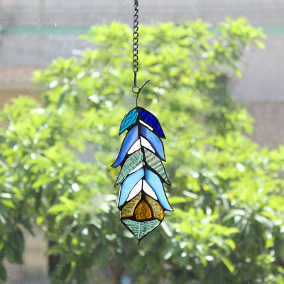 Panneau de vitrail Feather