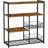 Aaliyahmarie 95cm 4 shelf Shelving Unit with 2 Baskets and Hooks