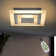 Led Ceiling Light Dimmable Stepless Nickel Matt Square Atasia