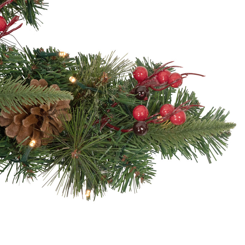 Couronne de Noël en forme de flocon de neige artificiel 32 po