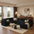 Nathasa 7-Piece Upholstered Corduroy Sectional