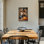 Art mural d'Halloween encadré - sorcière et citrouille d'Halloween, décoration murale d'Halloween rétro, reproduction d'art sur toile tendue prête à être accrochée 18 po x 24 po