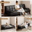 Futon convertible en similicuir Arjeta