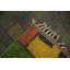 Tapis marocain multicolore à carreaux multicolores 9 x 13