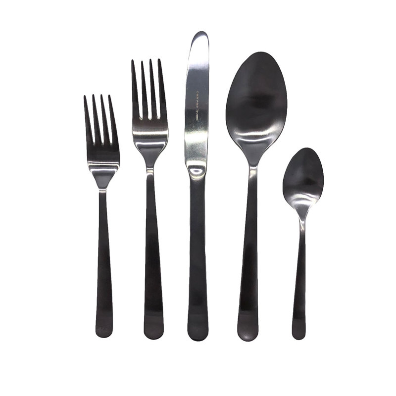 Oslo 20 Piece 18/10 Stainless Steel Flatware Set, Service for 4, Stainless Steel