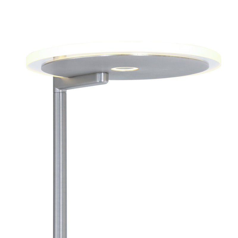 Tasoula 185cm LED Novelty Floor Lamp, Steel/White