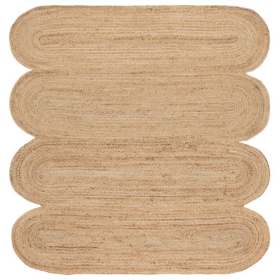 Natural Fiber Hand Woven Jute Pile Rug
