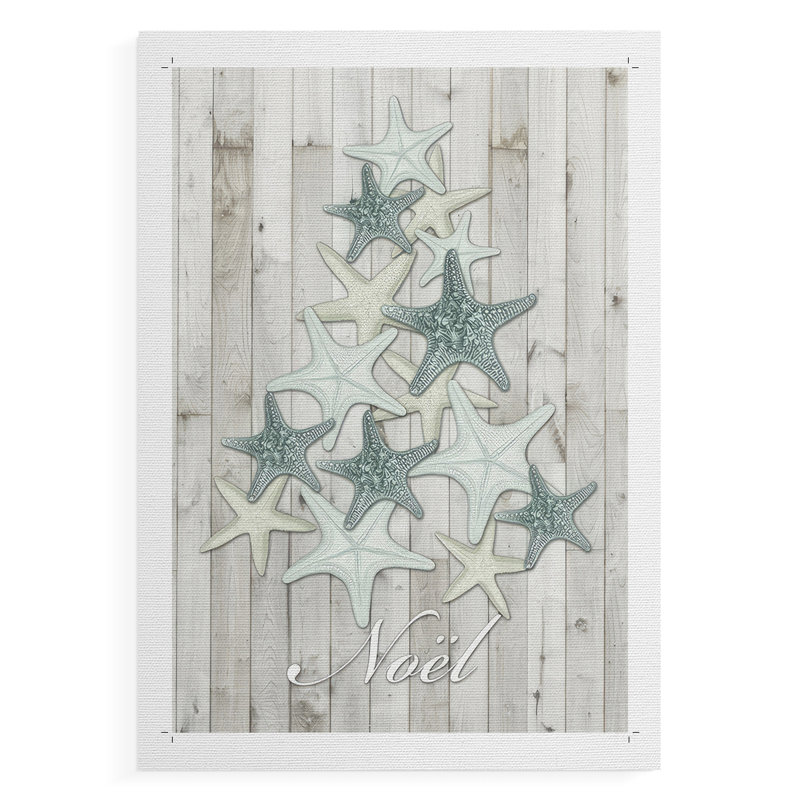 Coastal Christmas IV - Impression sur toile seulement - NON-CADRE, H 18 po x l 12 po