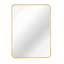 Miroir de salle de bain rectangulaire encadré en métal doré 24 po x 36 po (W2203P183175)-1457687193-1457687194