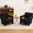 Upholstered Teddy Tufted Armchair-187254516