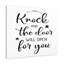 The Door Will Open - Wrapped Canvas Print-377455158