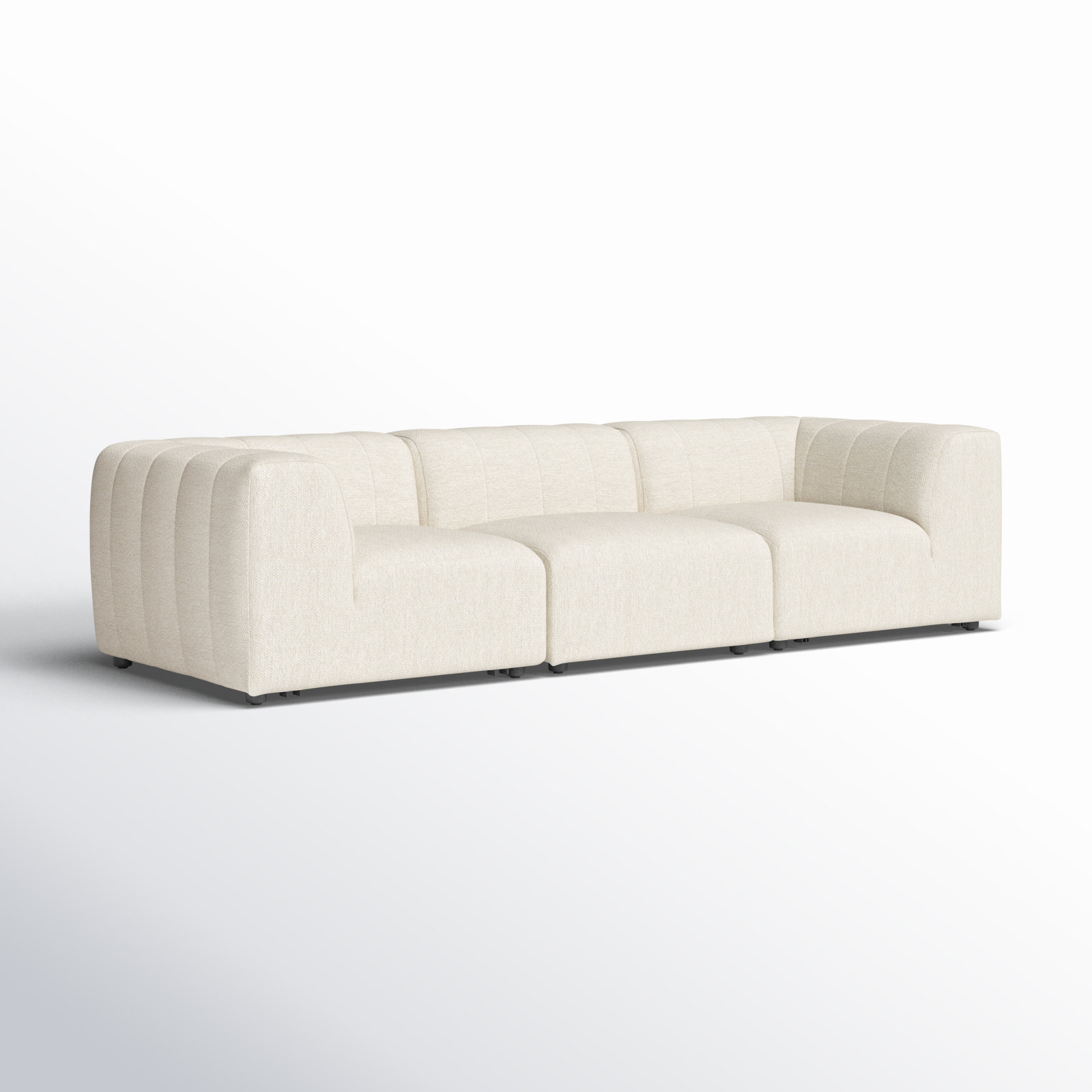 Necci 121" Patio Sectional, Faye Sand